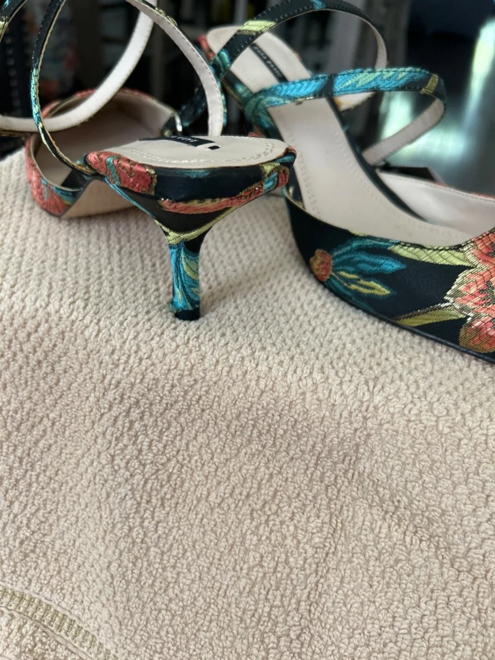 Zara Colorful Kitten heel slingbacks - Picture 4 of 4
